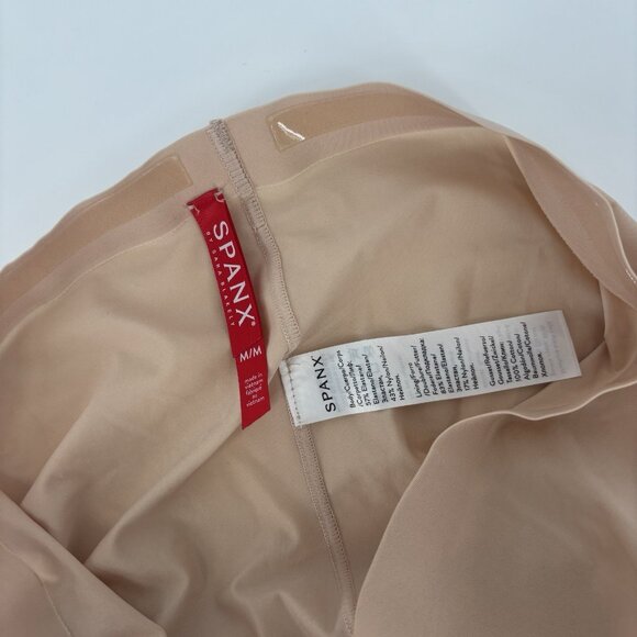 SPANX Shapewear Womans Size Large Nude High Waist Shorts Stretch Mid Thigh - Picture 4 of 9